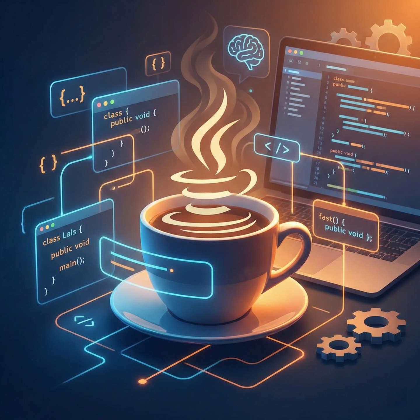 Capa do curso de Java Básico: Programação Orientada a Objetos e Sintaxe